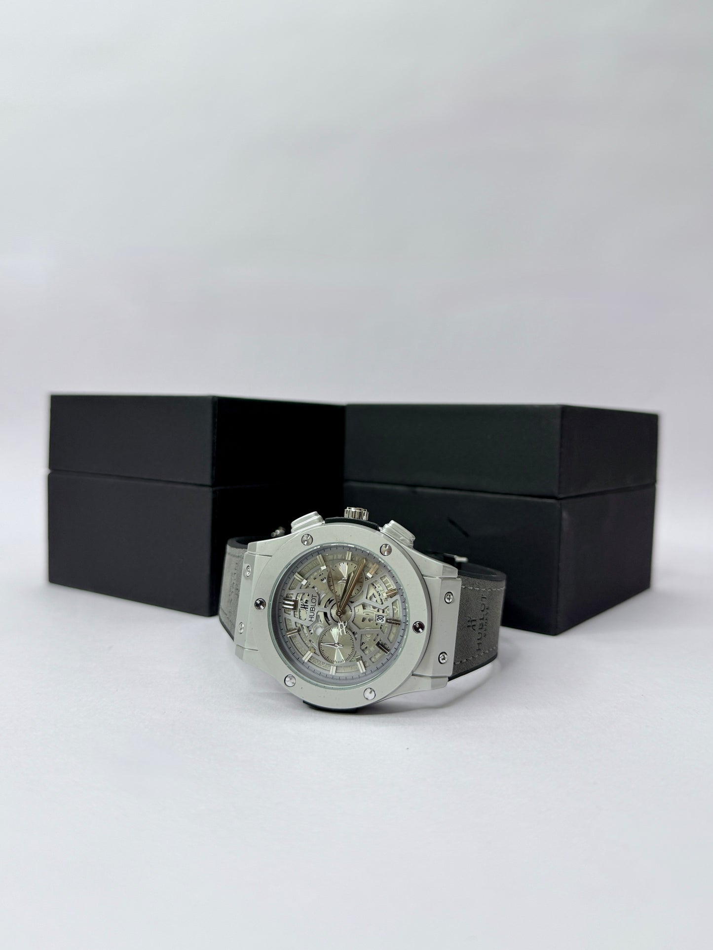 Big Bang Chronograph Skeleton Dial Men's Watch